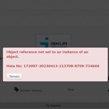 İŞKUR'da İş Başvurusu Yapamıyorum Sistem Hata Veriyor