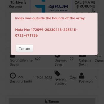 İŞKUR İş Başvurusu Yapamıyorum