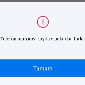 Nkolay Telefon Numaramı Kabul Etmiyor