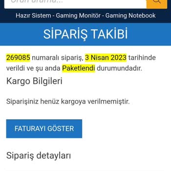 Gaming.gen.tr Gaming Gen Kargo Ve İletişimsizlik Sorunu