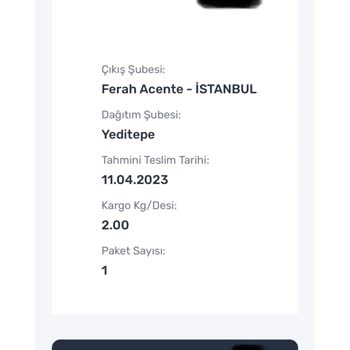 Sürat Kargo Kargom Dağıtım Şubesinde Bekletiliyor