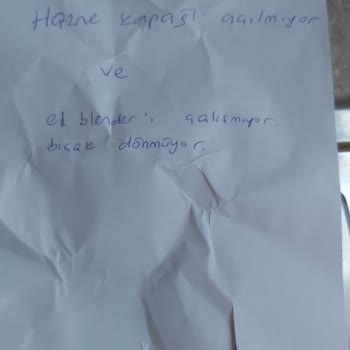 Sinbo Mutfak Robotunu Servise Göndermeme Rağmen Arızalı