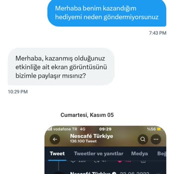 Nescafe Çekilişten Kazandığım Hediyemi Göndermiyor