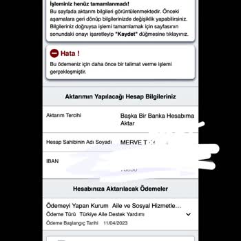 E-Devlet (Turkiye.gov.tr) Sosyal Destek Hata Veriyor