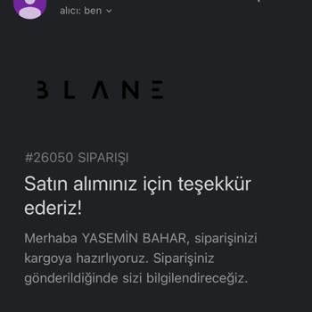 Blane Store Mağduriyeti Yaşıyorum. Ürünler Kargolanması Hakkında