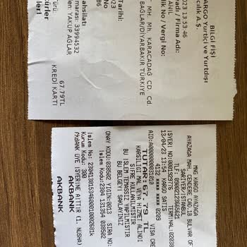 NF Bilişim Yetkili Servis Kargo Ücreti Talebi