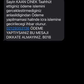 Global Satış Yayalar Hukuk Bürosu İcra Mesaj Alıyorum