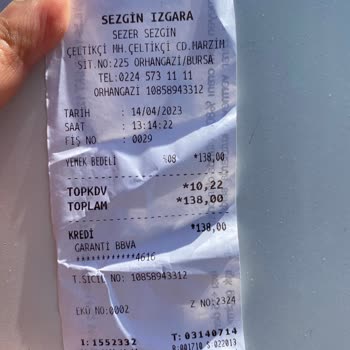 Sezgin Izgara Orhangazi Çiğ Tavuk Parası Alındı