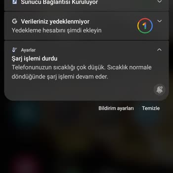 Samsung Telefon A31 Düşük Sıcaklık Uyarısı
