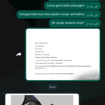 Alisverisim.airmaax (Instagram) Mağduriyet Ve Ücret İadesi Yapılmaması