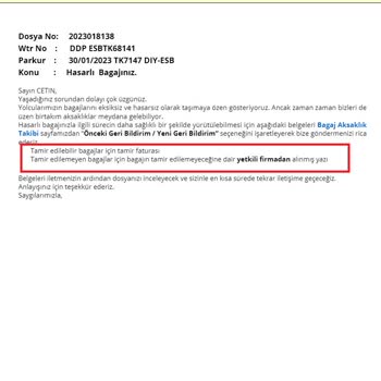 Türk Hava Yolları Bavulumu Kırdı, Tazminat Birimi Sadece Erteliyor