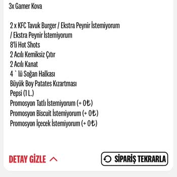 KFC Geri Ödeme Yapmadı