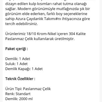 Morhipo Yanlış Ölçülere Sahip Demlik Ve Suluk