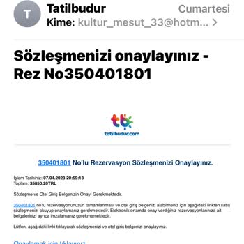 3 Gün Önce Aldığım Turu İade Edemiyorum Tatilbudur.com Firmasından