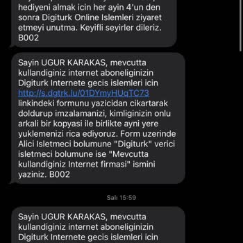 Digiturk İnternet Sorunu İletişime Geçilmiyor
