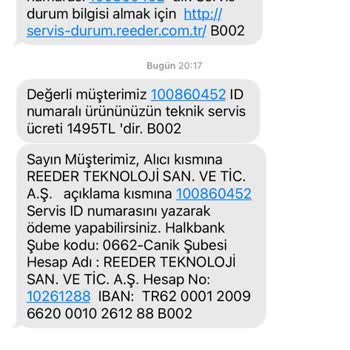 Reeder Tablet Servis Ücreti