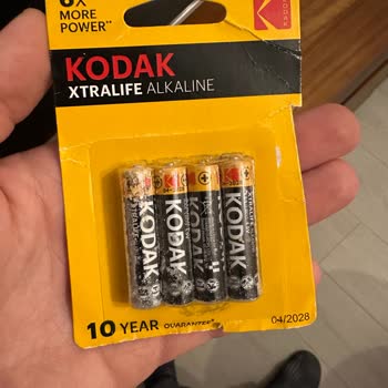 Hiç Kullanılmamış Kodak Pillerin Oksitlenmesi