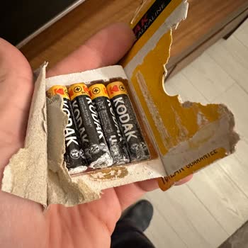 Hiç Kullanılmamış Kodak Pillerin Oksitlenmesi