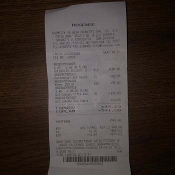 Rosense Kozmetik Fabrika Satış Mağazasındaki Yüksek Fiyatlar...