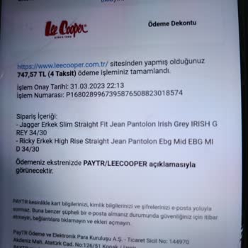 Lee Cooper Pantolonun Renk Vermesi