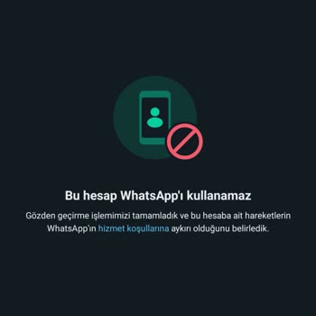 WhatsApp Kalıcı Ban Yedim