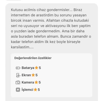 Hepsiburada'nın Kutusu Açılmış Telefon Göndermesi