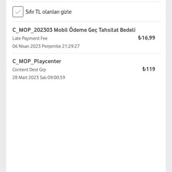 Vodafone Mop Play Canter İptal