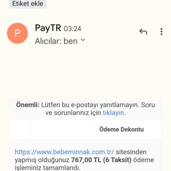 Bebeminnak.com.tr Firmadan Davacıyım Çünkü İnsanlarla Oynuyorsunuz