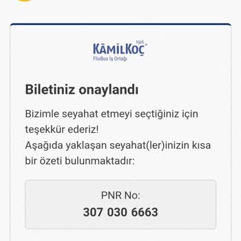 Kamil Koç Sefer İptali Yalanı Bilete El Konulması