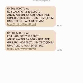 Meritroyalbet SMS Bahis Şikayet