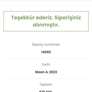 Bebeminnak.com.tr Ürünleri Yollamıyor