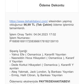 Deha Kitabevi Deha Kitapevi Kargom Yok