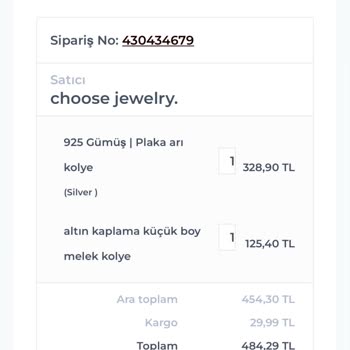 Choose Jewelry Elime Hala Ulaşmayan Siparişimle İlgili Geri Dönüş Alamıyorum