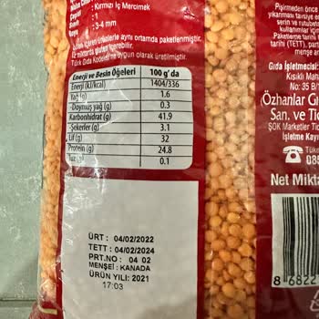 Anadolu Mutfağının Kırmızı Mercimeğinde Kurt Sorunu