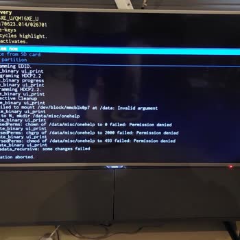 Philips TV Philips 49pus6501/12 Model Televizyonumda Recovery Mod Hatası