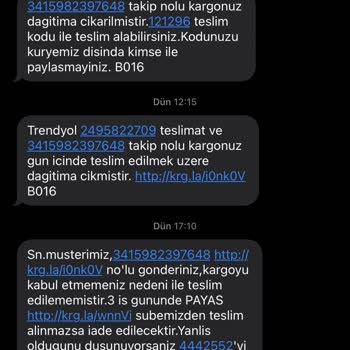 Aras Kargo Hatay/PAYAS Şubesi Evde Olduğum Halde, Telefon Açmadan