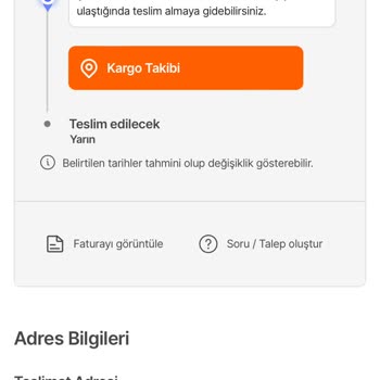 Aras Kargo Teslimi Yapılmayan Ürün