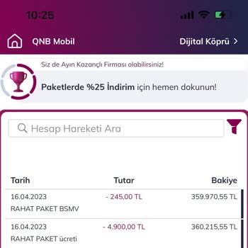 QNB Finansbank KOBİ Rahat Paket İptali İstiyorum!