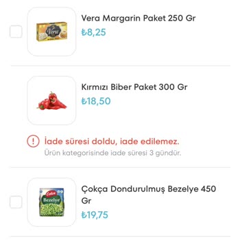 A101 Açılmamış Vera Yağı İade Kabul Etmiyor.