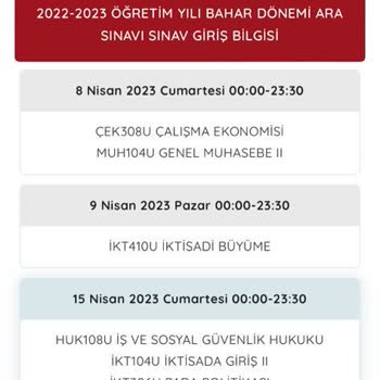 AÖF 15 Nisan Sınav Başlatılmaması