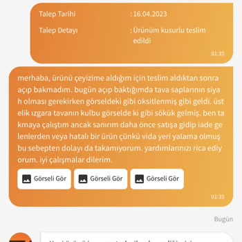 Trendyol Karaca Tava Takımı Satıcı Hatası Değiştirmiyor