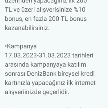 Denizbank Bonus Puanım Yüklenmedi