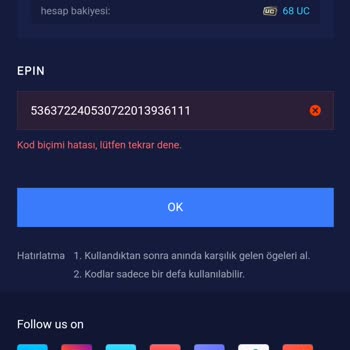 Bynogame Midasbuy Kod Biçimi Hatası