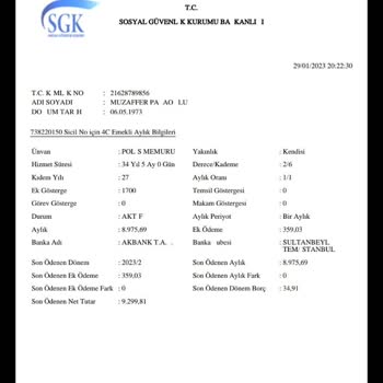 SGK Aynı Emekli Maaş Uçurum Farkı