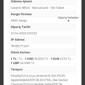 Yildizliurunler.com Ürünüm Teslim Edilmedi