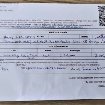 Noi Triko İade İşlemini Yapmıyor!