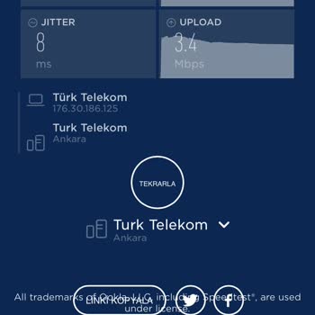Türk Telekom 4,5G GSM İnternet Hızı Yerlerde