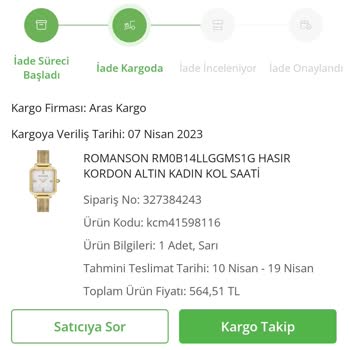 Çiçek Sepeti İade Kargo Sorunu