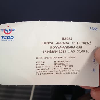 YHT (Yüksek Hızlı Tren) Bagaj Ücreti