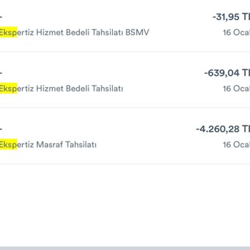 TEB Ekspertiz Hizmet Ücreti